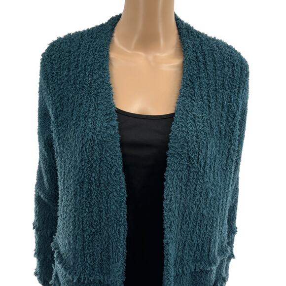 Barefoot Dreams Teal CozyChic Boardwalk Cardigan Sweater - Picture 6 of 12